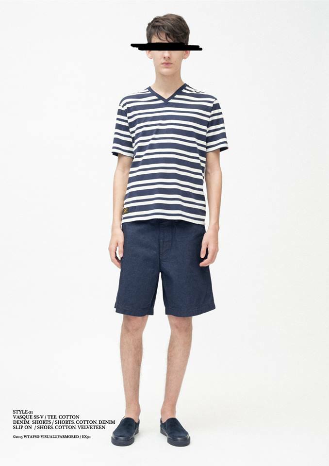 ON SALE 50% OFF: WTAPS VASQUE SS-V / TEE COTTON - WHITE/NAVY SIZE S IN STOCK NOW (現貨發售中)