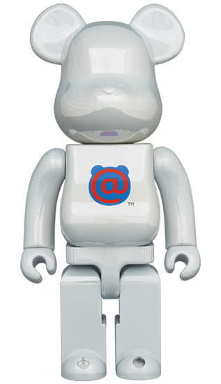 BE@RBRICK 1st MODEL WHITE CHROME 400％