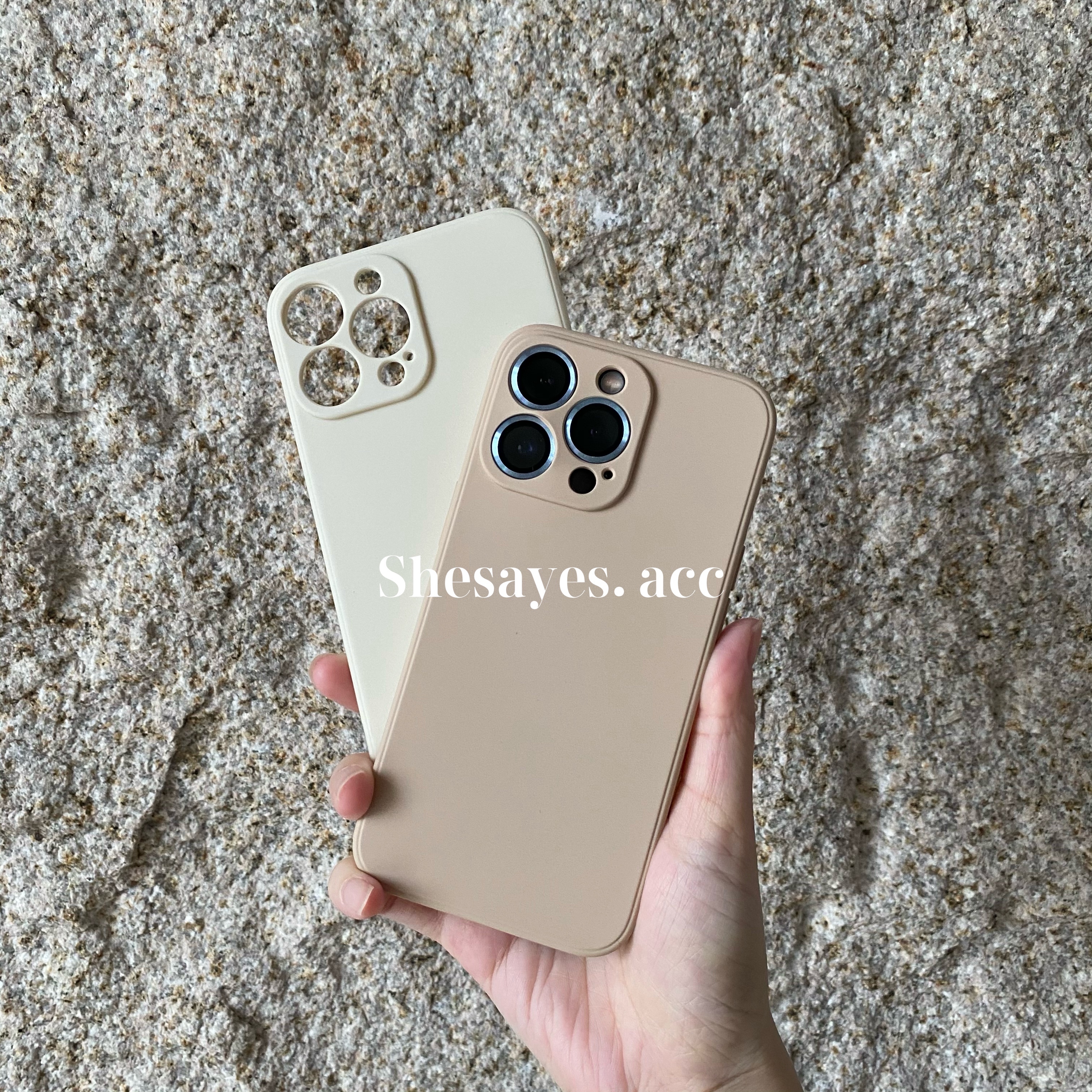 IPHONE全包鏡頭溫柔奶昔色