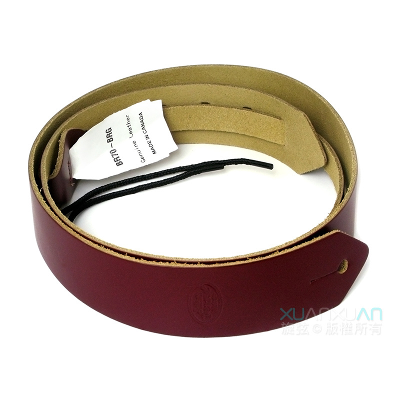 John Pearse JohnPearse 窄版真皮肩背帶 Skinny™系列 真皮 勃根地紅 第 2 張圖片｜三峽吉他 / Bass