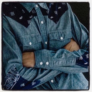 NEIGHBORHOOD HB BANDANA / C-SHIRT.LS *NH STORE EXCLUSIVE - NAVY SIZE S & L IN STOCK NOW (現貨發售中)