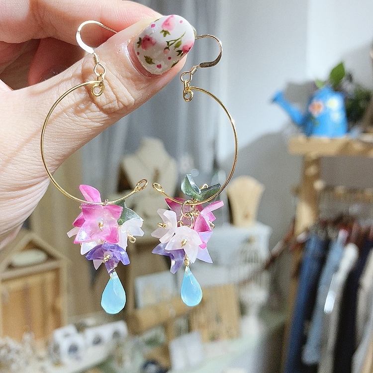 [手作家]  FP天然石大C形耳環 (網站限定優惠)