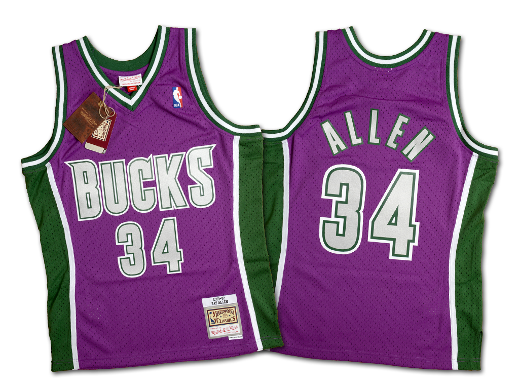 Mitchell & Ness 密爾瓦基公鹿隊 Ray Allen 2001-2002 復刻 Swingman 球衣