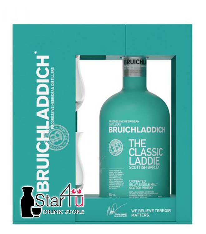 布萊迪 無泥煤蘇格蘭大麥 單一純麥威士忌禮盒 700mL + 2 酒杯