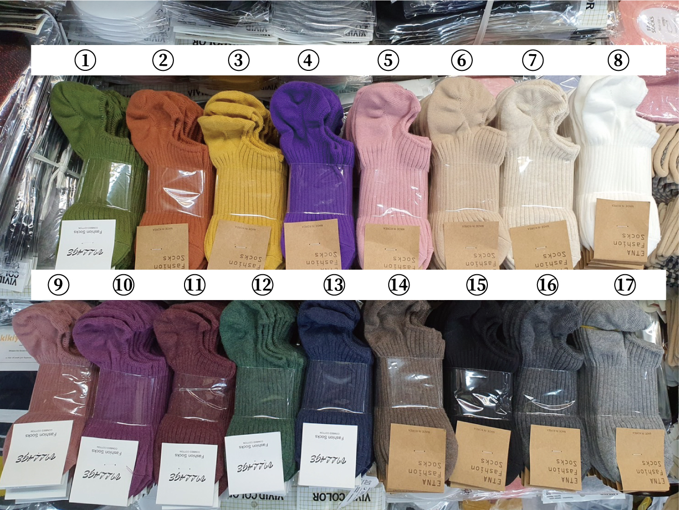 韓國直紋低口襪