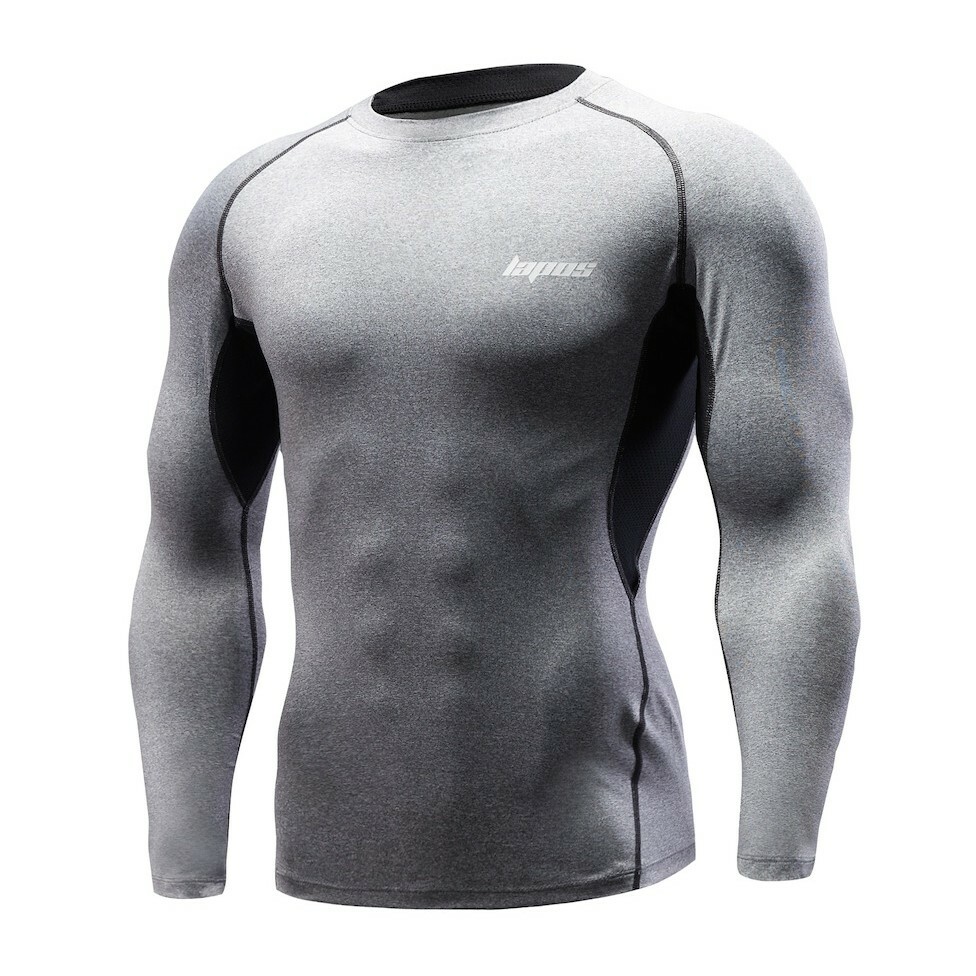 ADM機能長袖上衣 『灰/黑』快乾 吸濕排汗 超舒適親膚性