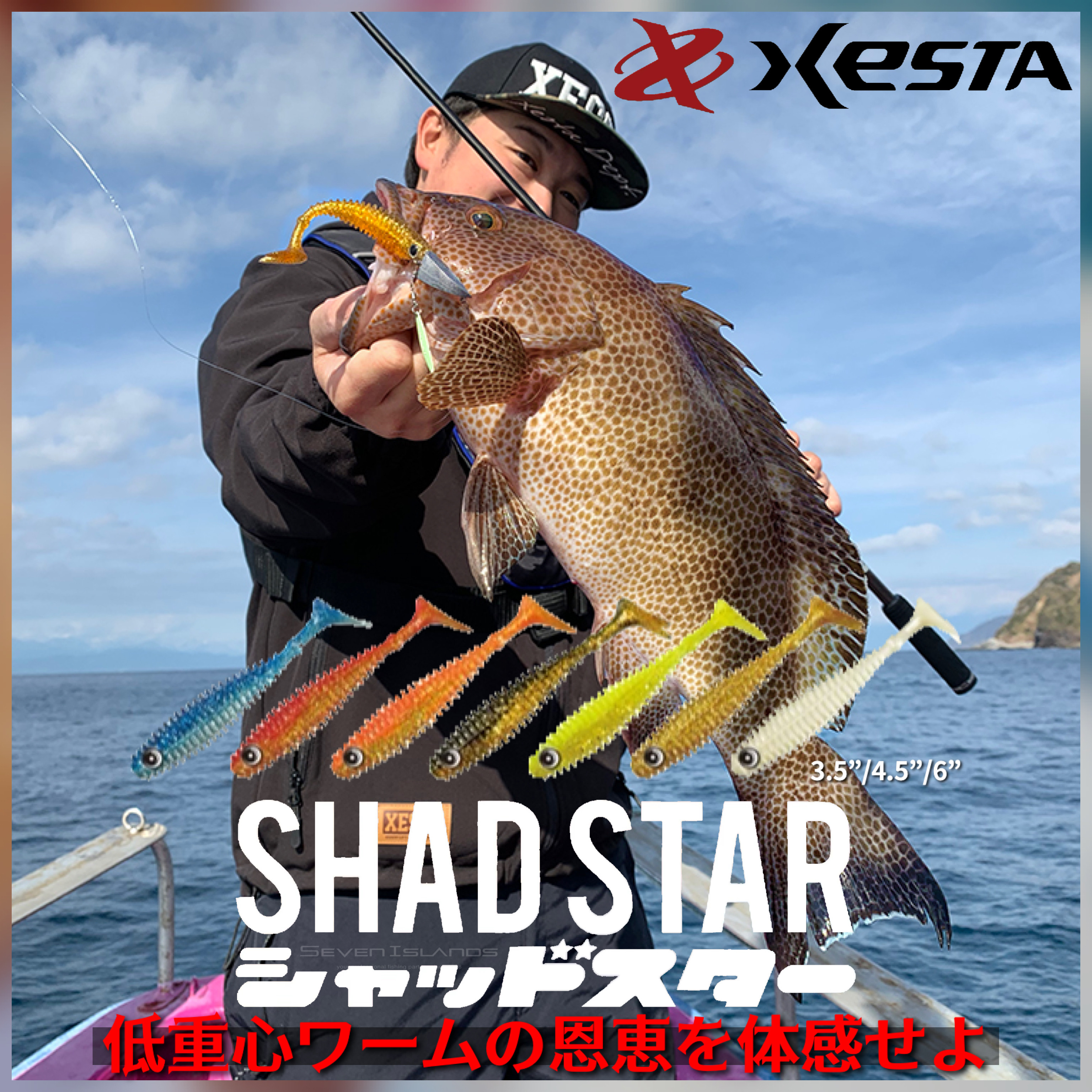 XESTA SHAD STAR 3.5”/4.5”/6” WORM