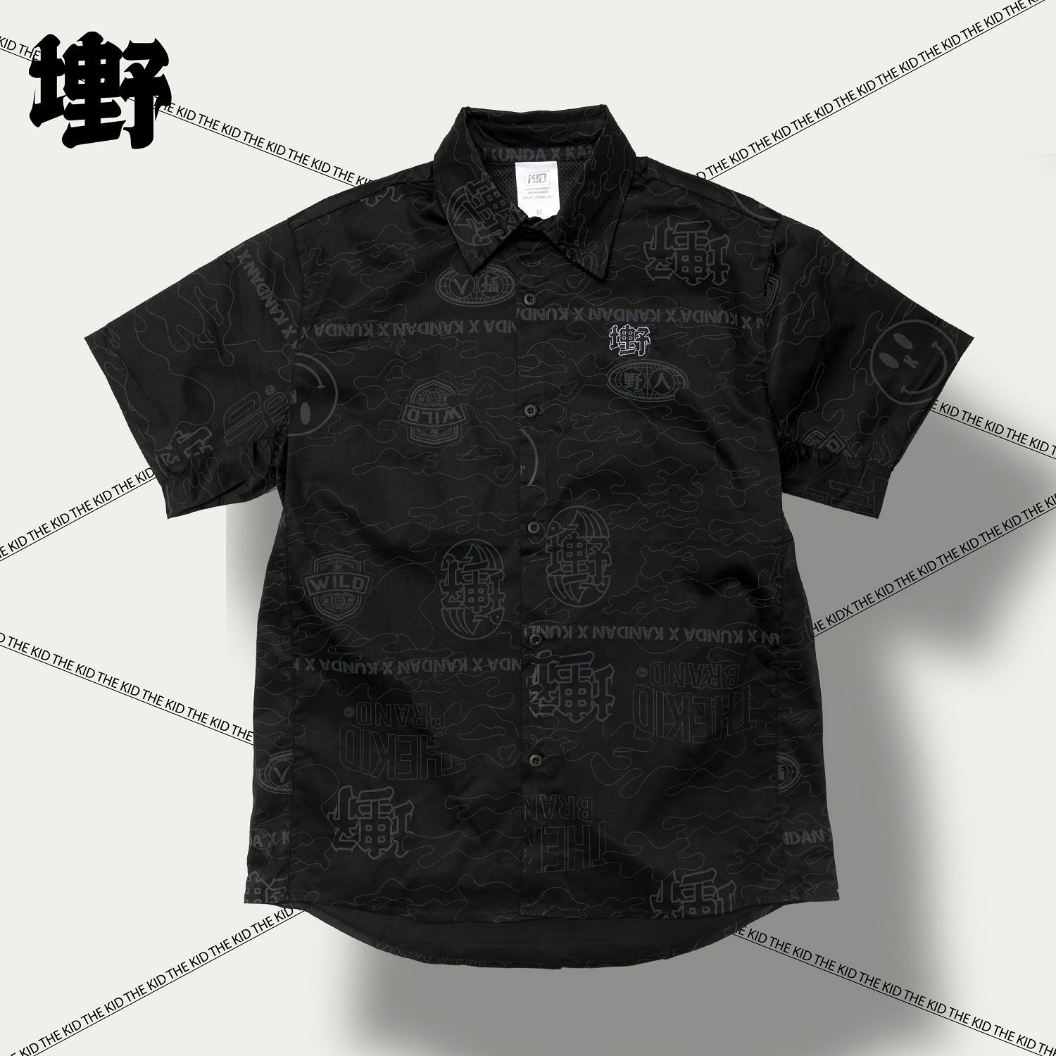 KID ® x KUNDA 野坤聯名 線框迷彩滿板套裝 短袖襯衫