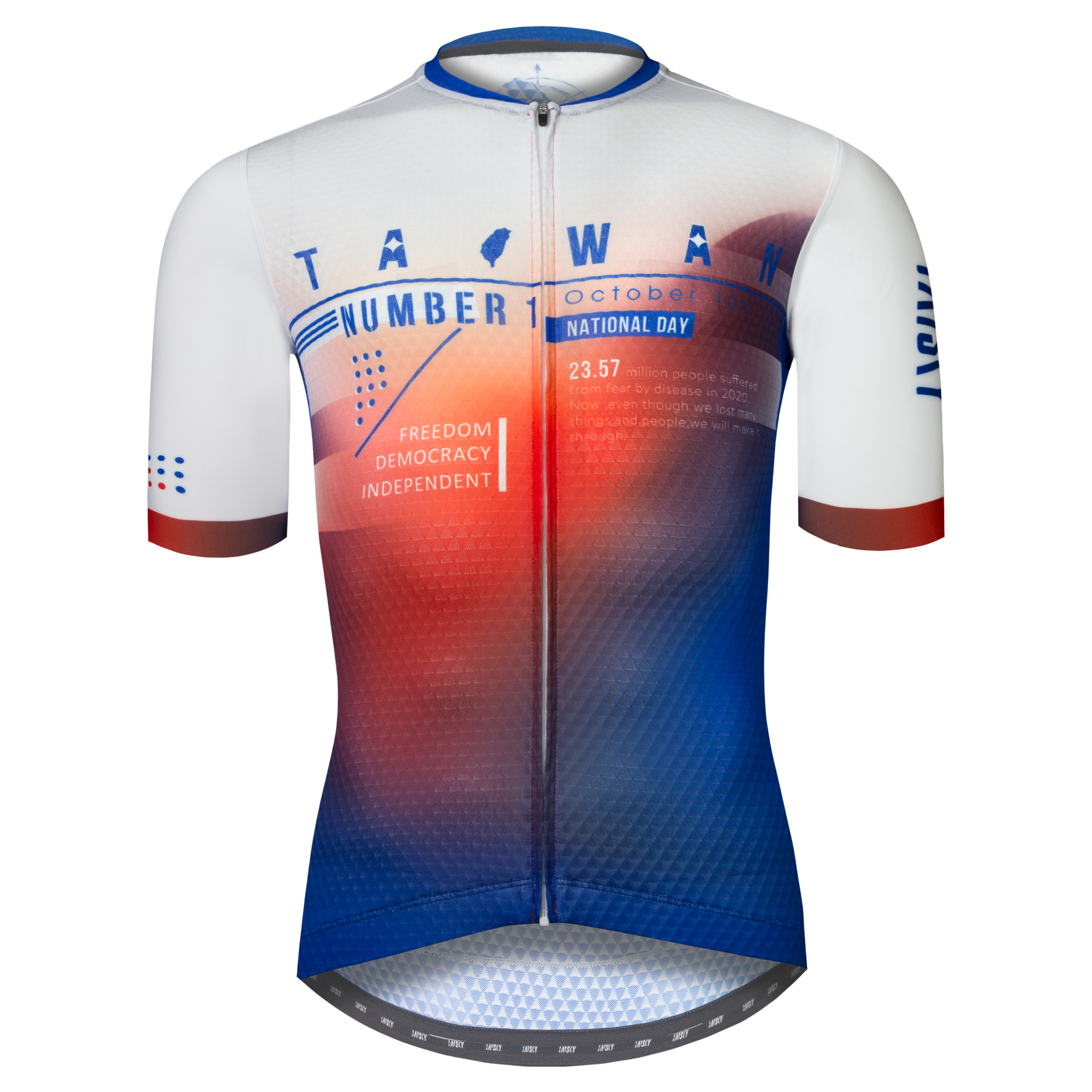 男款空力短車衣 雙十無畏 紅 2021年國慶款