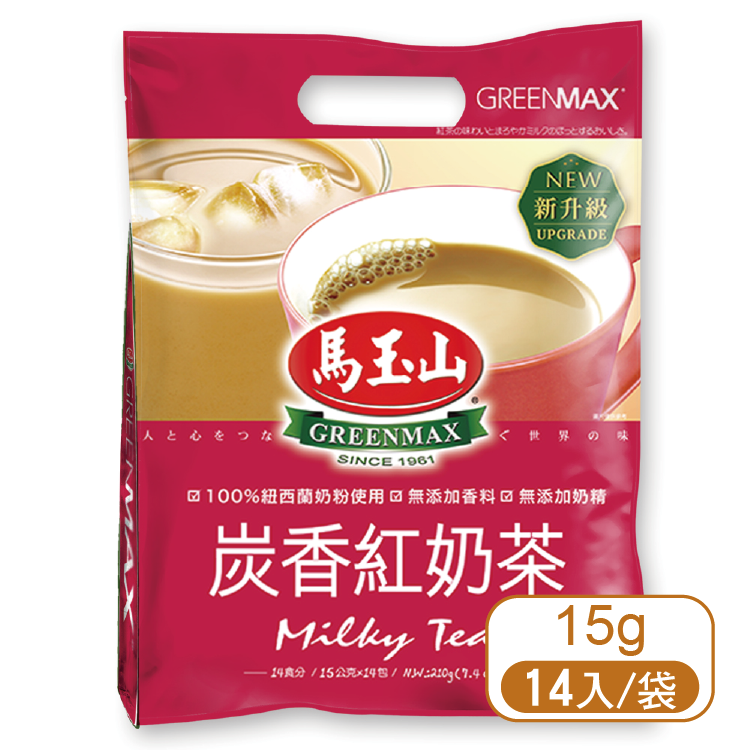 【馬玉山】炭香紅奶茶(14入/袋)