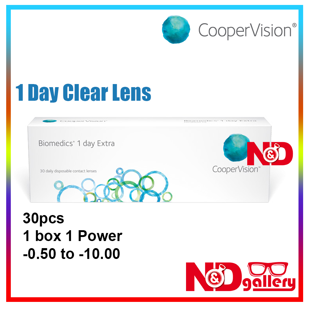 CooperVision Biomedics 1 Day Extra 30 pcs Clear Contact Lens