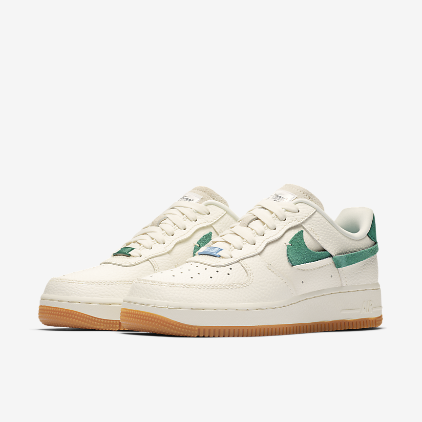 Nike Air Force 1 ’07 LXX 解構式 鴛鴦配色 藍綠 (BV0740-100)