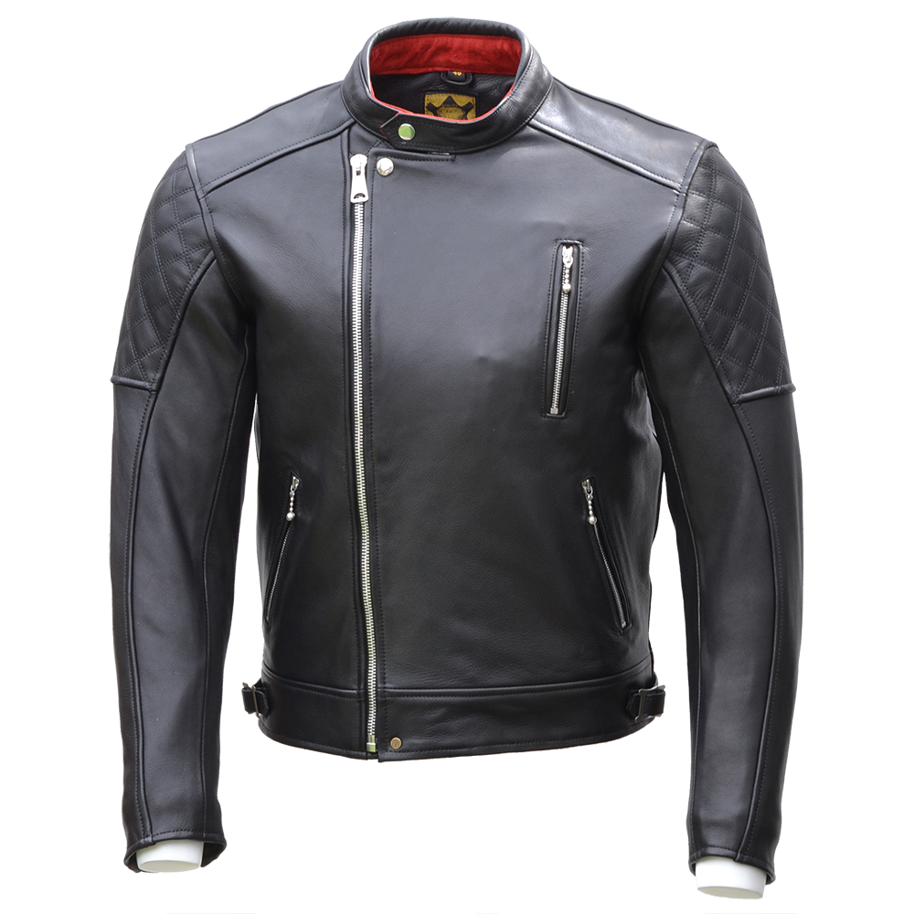 The Bobber Jacket 復古斜拉鍊柔軟苯染皮衣 兩色
