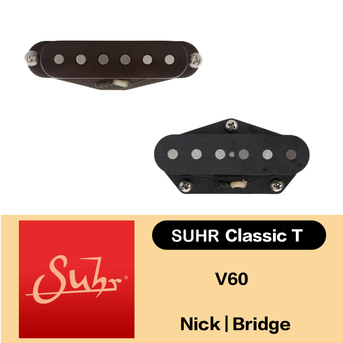 Suhr Classic T V60 單線圈 前段後段 拾音器 黑色 Tele適用 一對