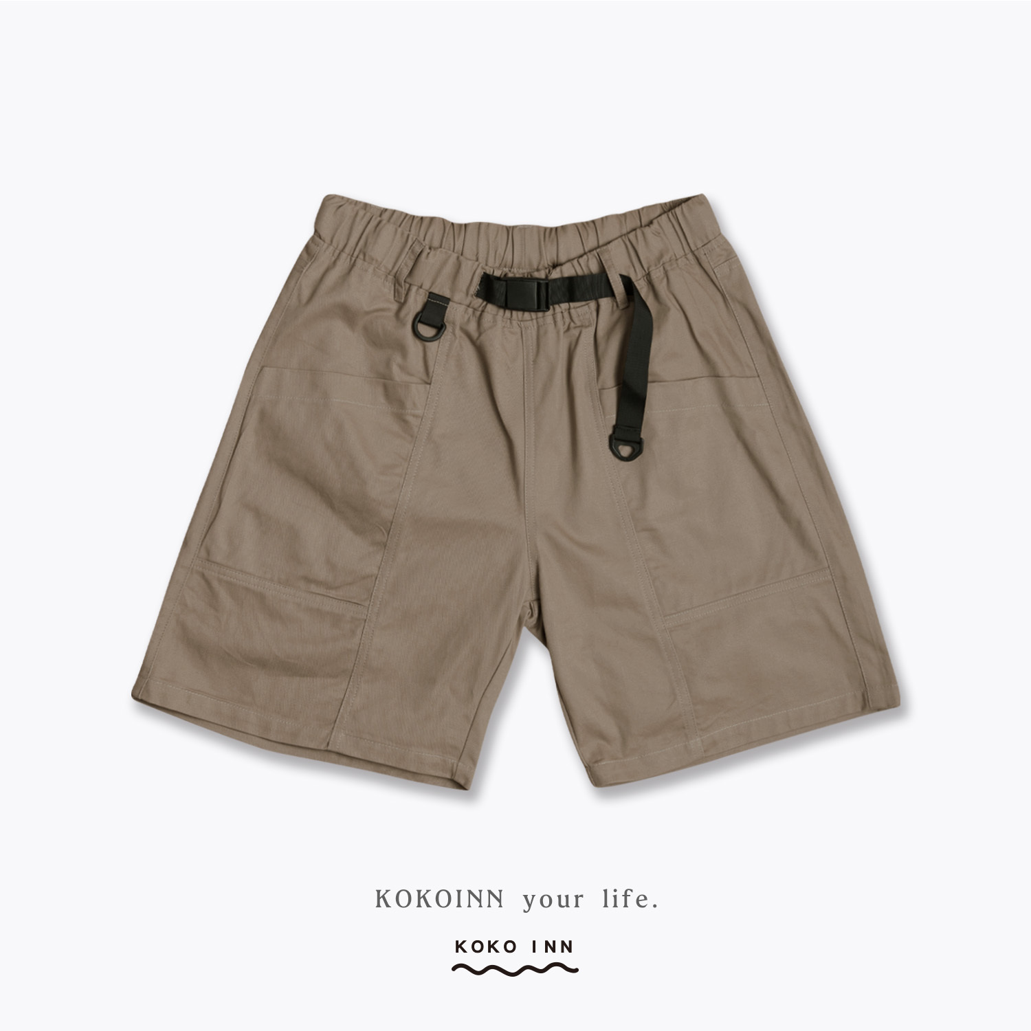 KOKOINN 車線扣環短褲