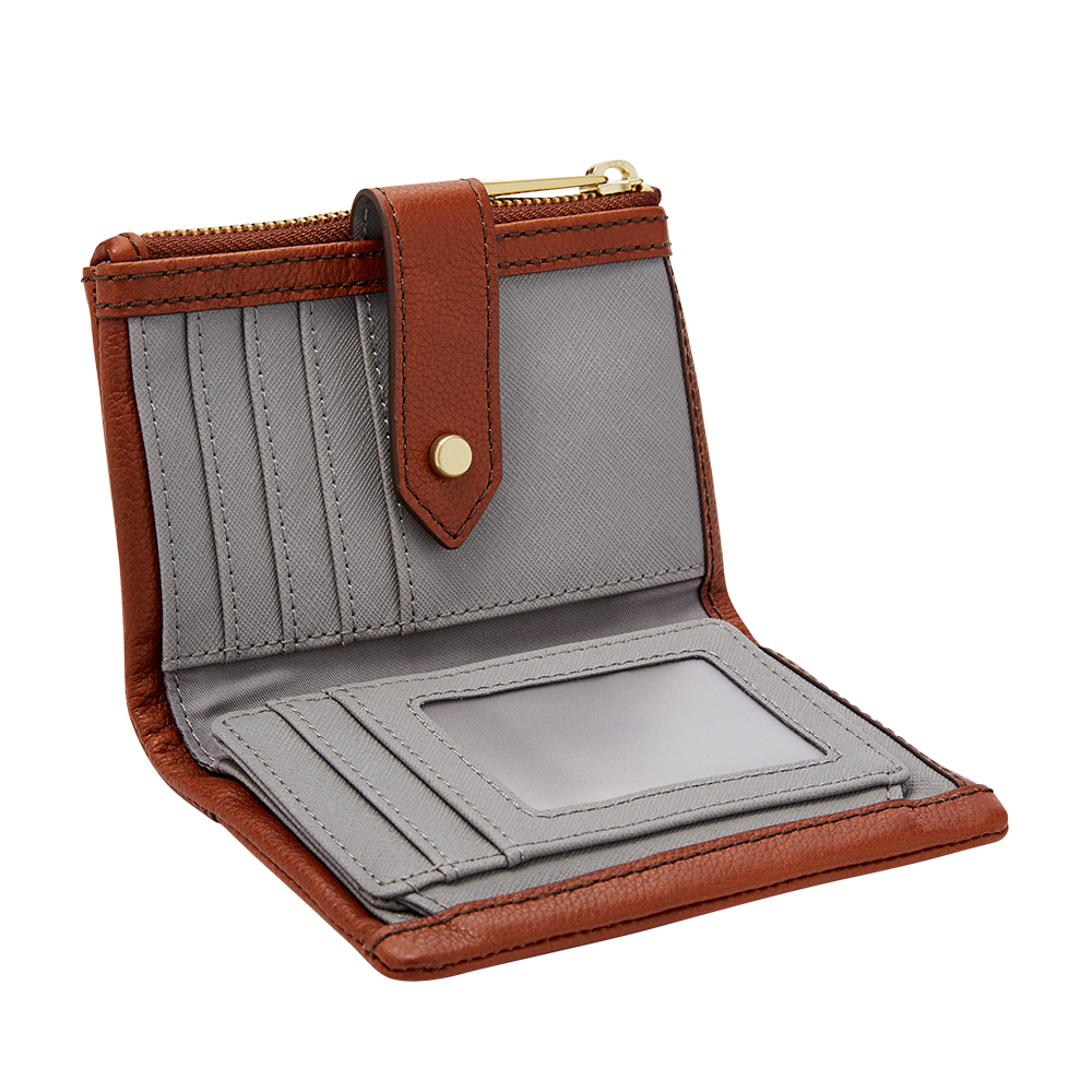 Lainie 含零錢夾扣帶短夾-咖啡色 SWL2061210