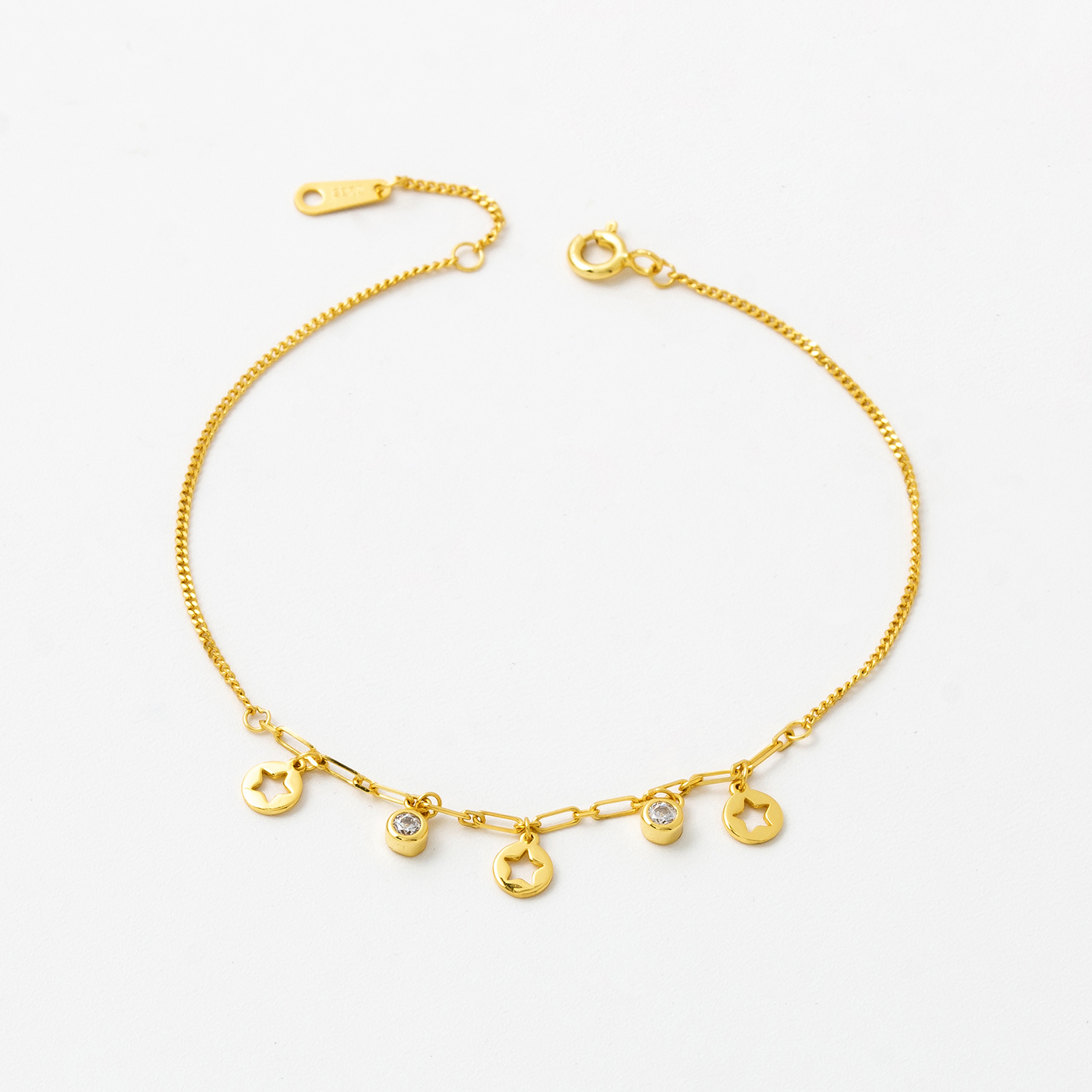 純銀,星星,手鍊