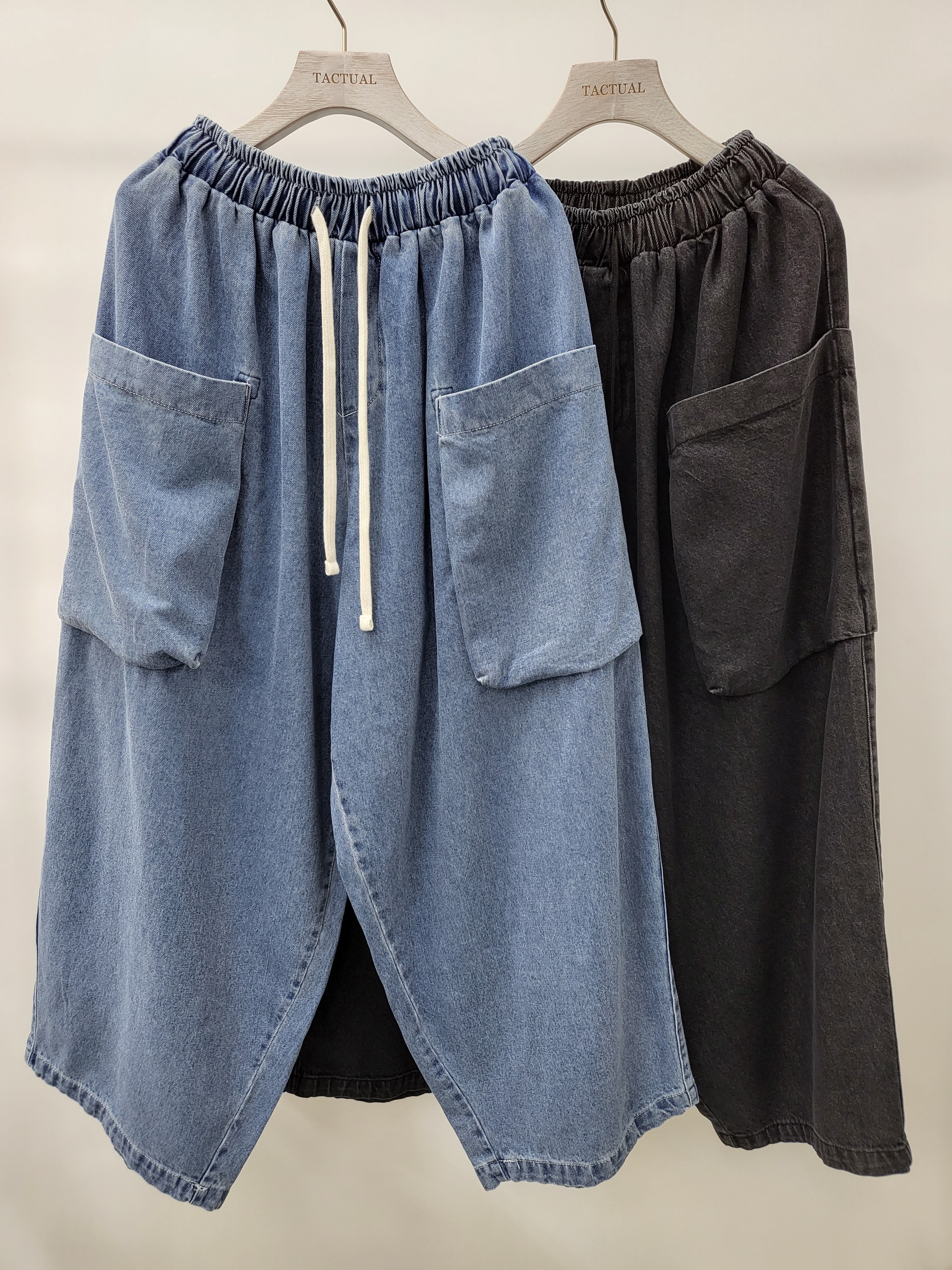 大袋牛仔闊褲 P1594