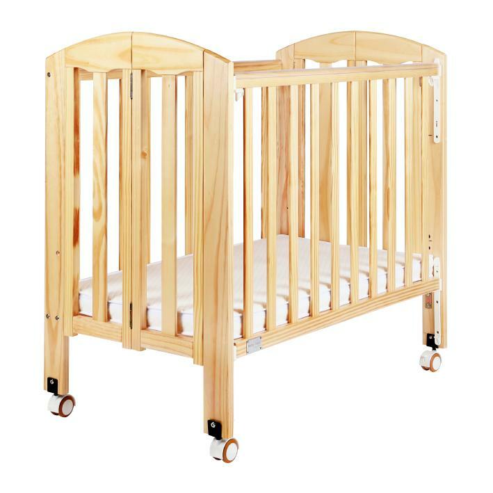 Baby Star Easi 摺合嬰兒木床(包括2” 床褥) 原木 / 白色 / 粉藍色 / 湖水藍色 / 灰色 / 粉紅色 紐西蘭松木