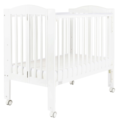 Baby Star Huggy 摺合嬰兒木床 (包括3”床褥) 白色 / 原木色 歐洲櫸木 BS4225N 香港行貨