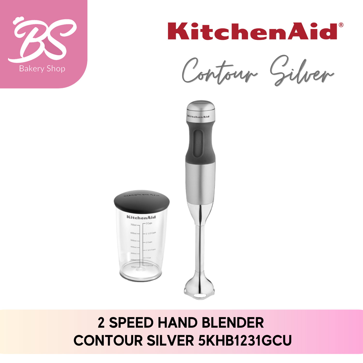 【KitchenAid Classic 2-Speed Hand Blender 】5KHB1231 Blend Puree Crush BS BAKERY SHOP