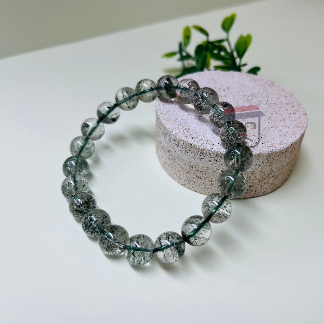RPO 預訂 天然水晶綠幽靈手鍊 9mm / 11mm
