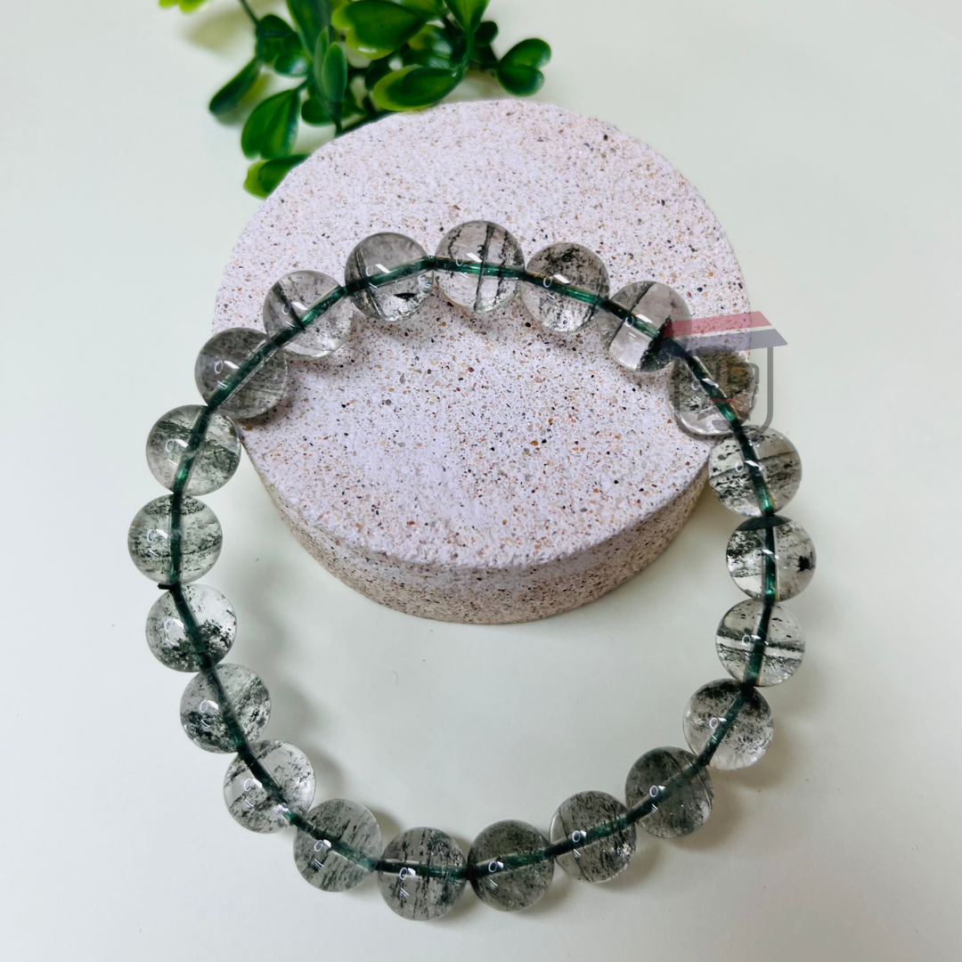 RPO 預訂 天然水晶綠幽靈手鍊 9mm / 11mm