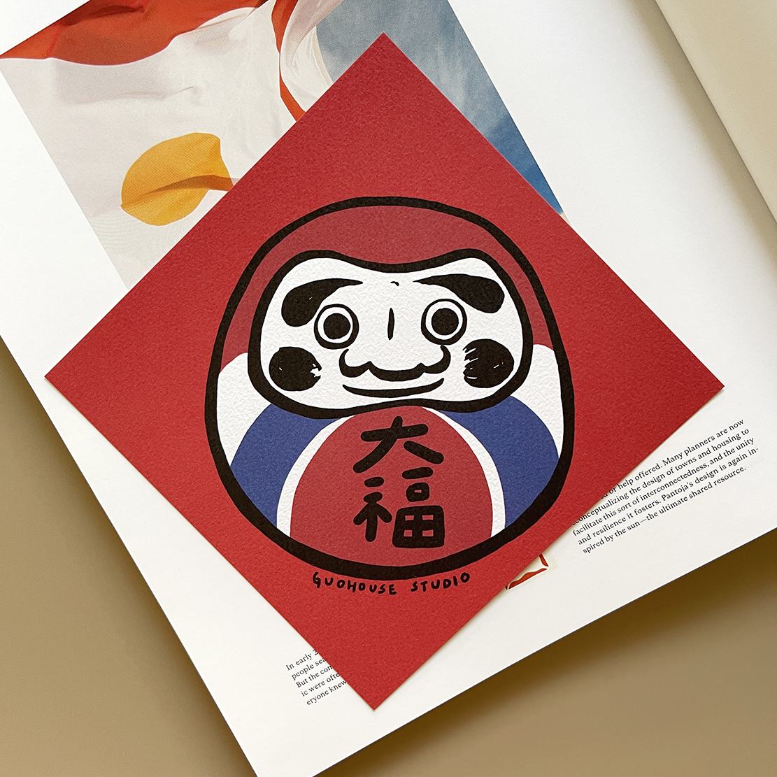大福達摩春聯 揮春 斗方
