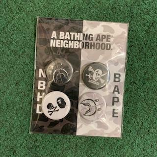 A BATHING APE x NEIGHBORHOOD BADGES - IN STOCK NOW (現貨發售中)