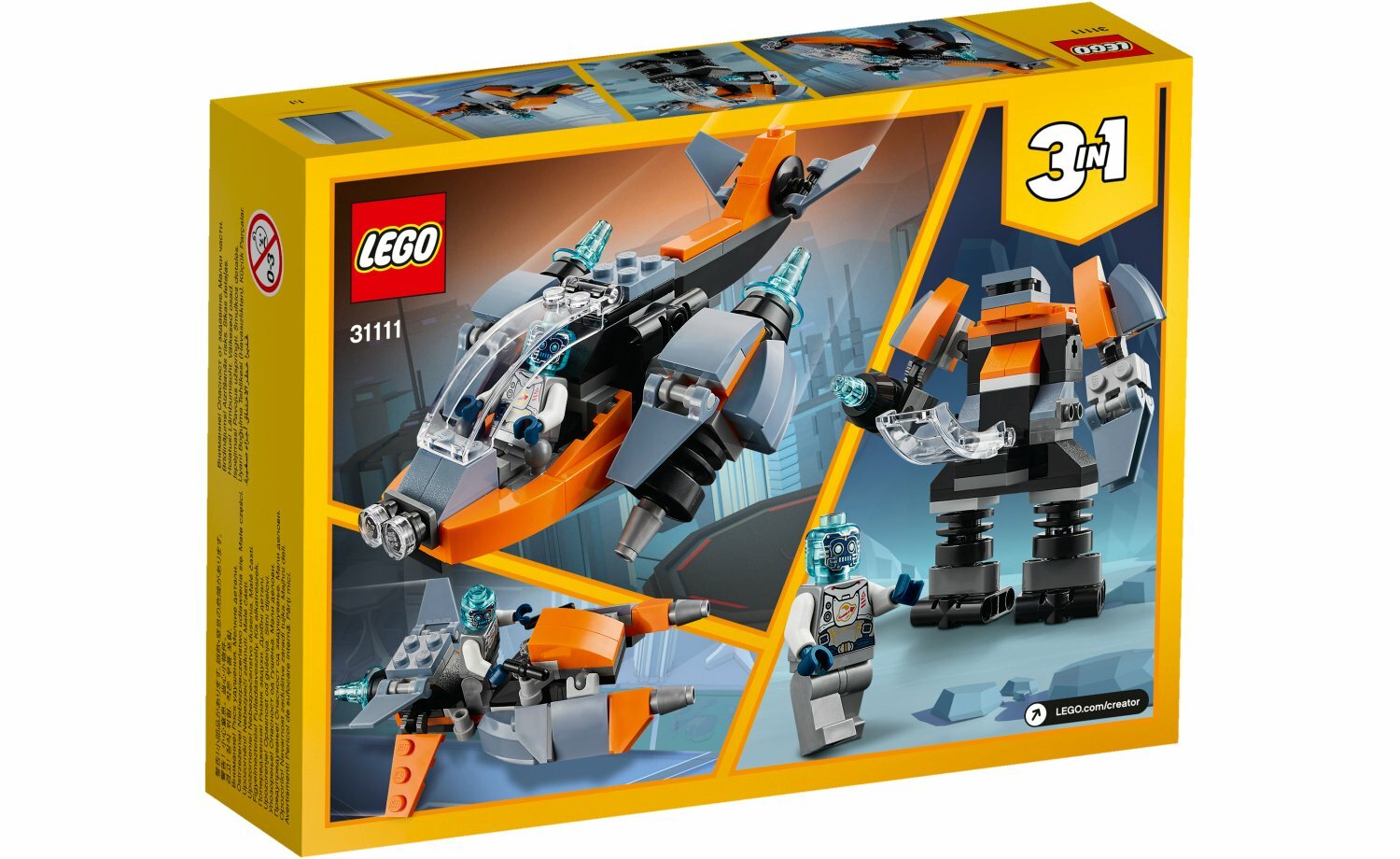 [飛米樂高積木磚賣店] LEGO 31111 Creator 3 合 1 電子無人機