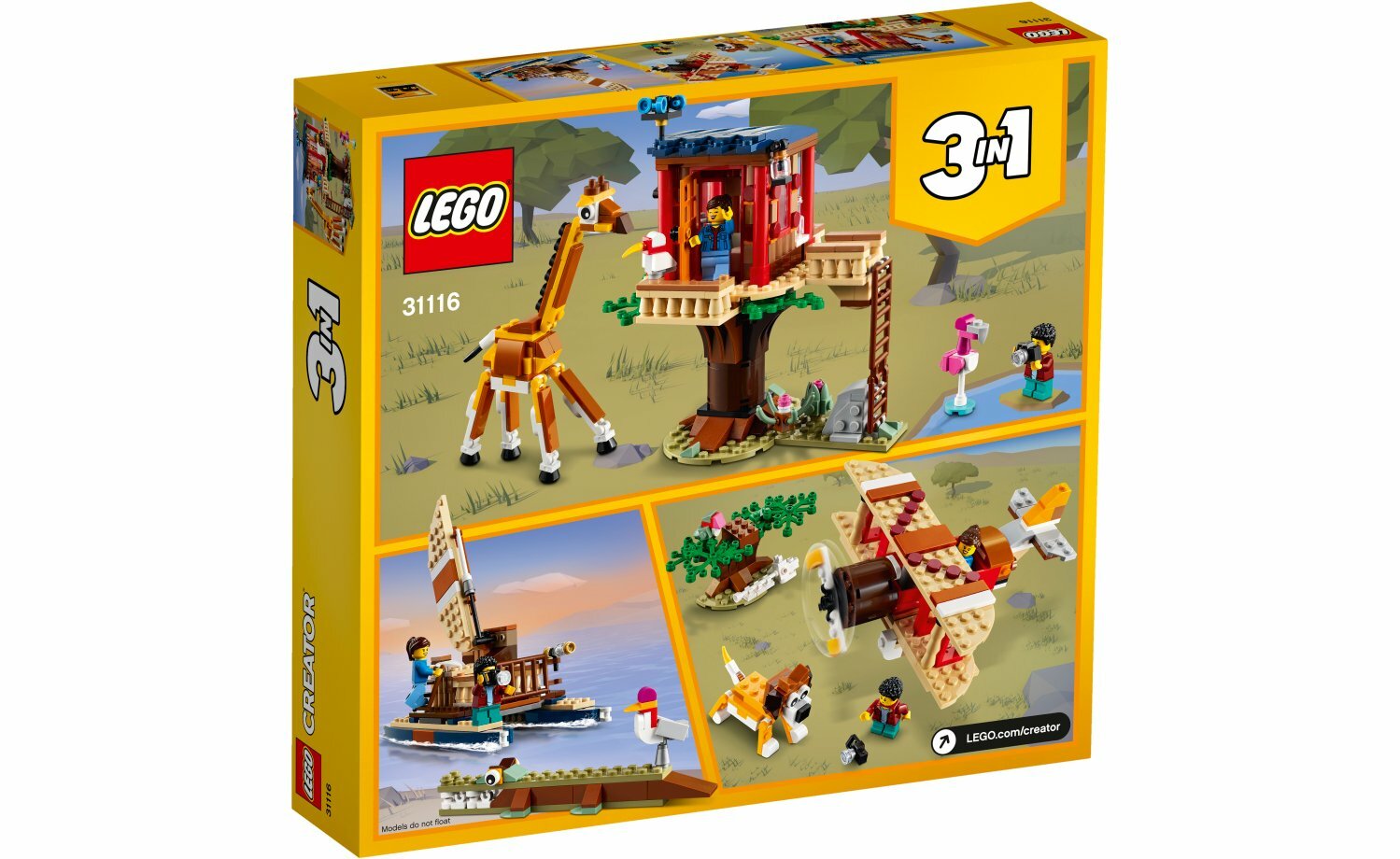[飛米樂高積木磚賣店] LEGO 31116 Creator 3 合 1 野生動物園樹屋
