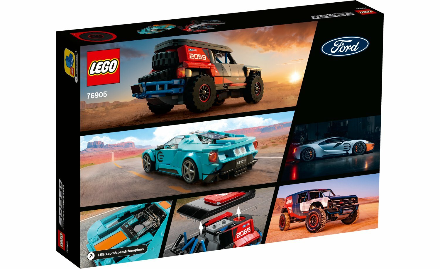 [飛米樂高積木磚賣店] LEGO 76905 Speed-福特GT歷史特仕版 & Bronco R