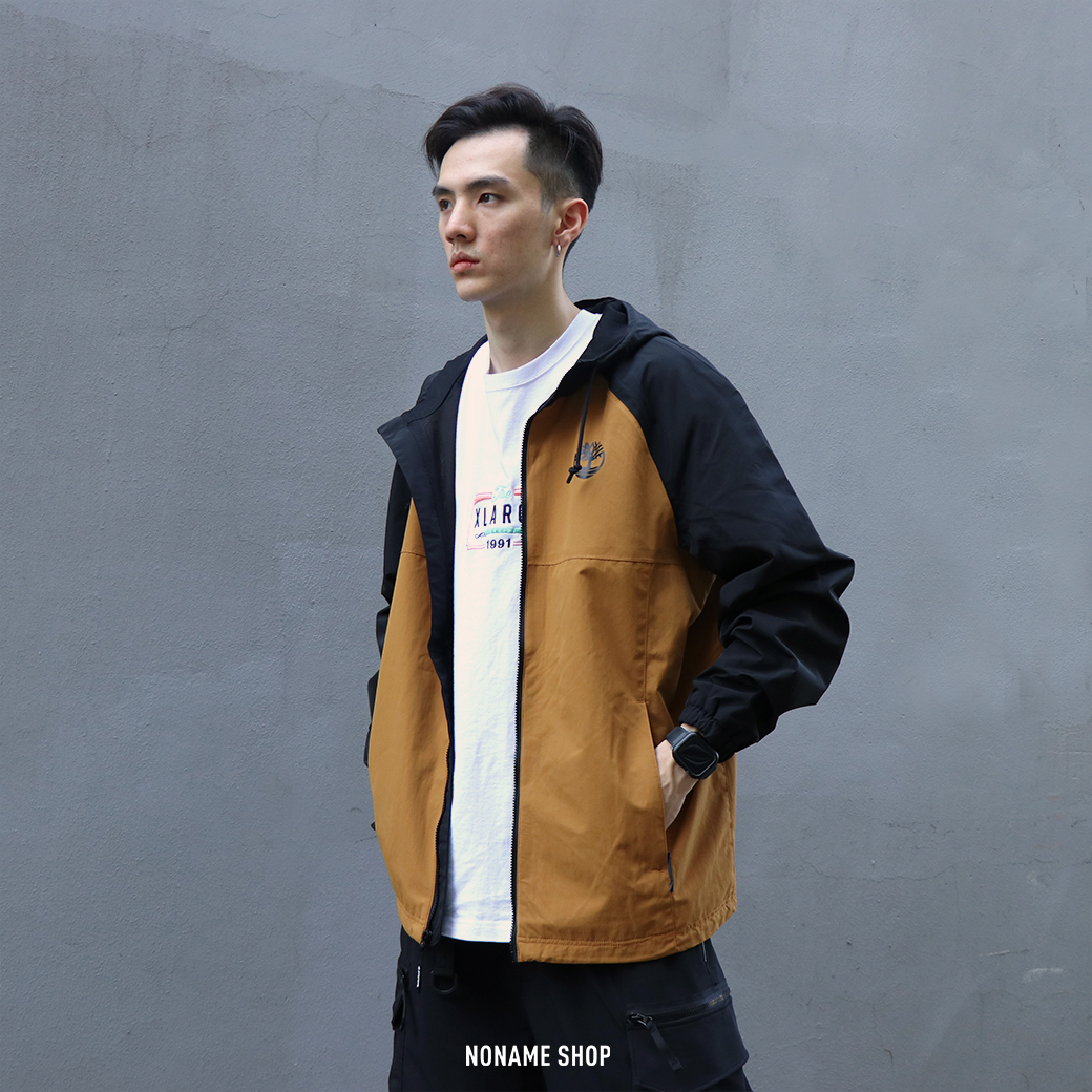 TIMBERLAND 經典 TB 機能 風衣外套 防風 防水 連帽外套  卡其黑