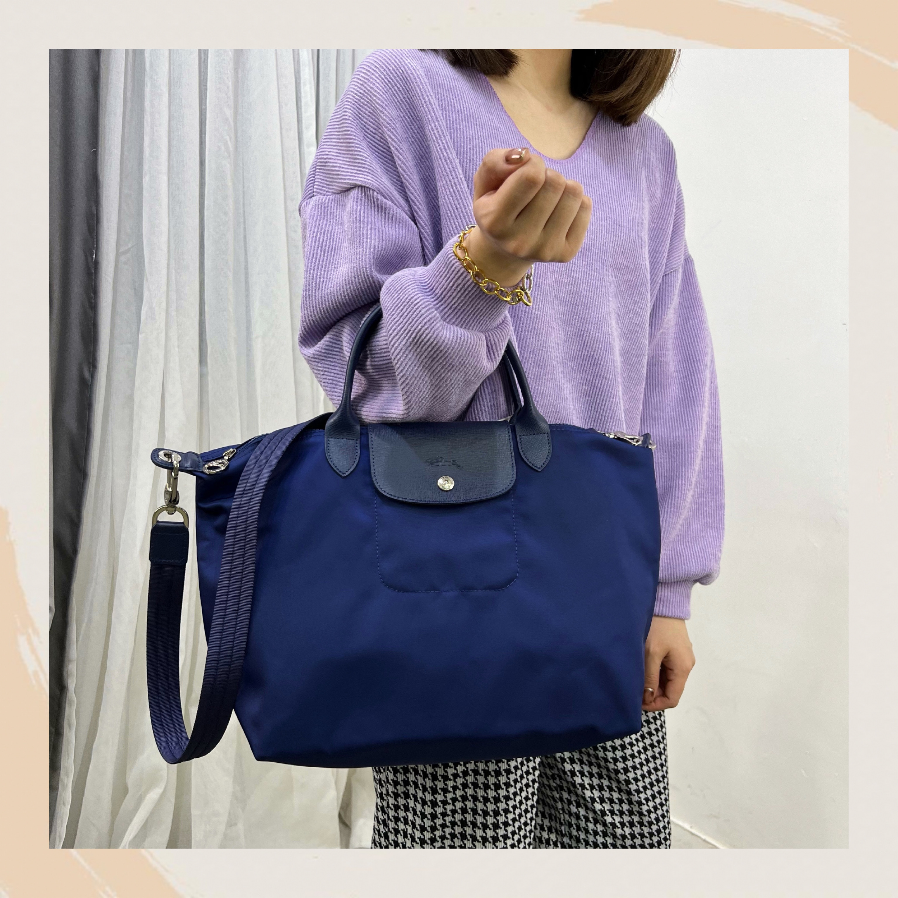 【名牌代購】LONGCHAMP LE PLIAGE NEO Medium #Navy