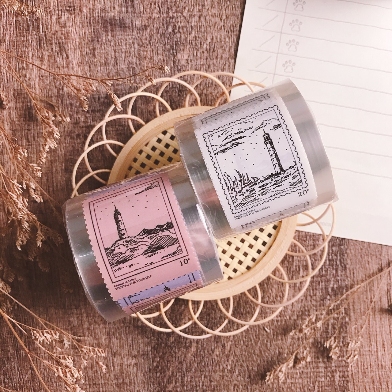 Lihaopaper｜燈塔郵票PET紙膠帶(30、31)