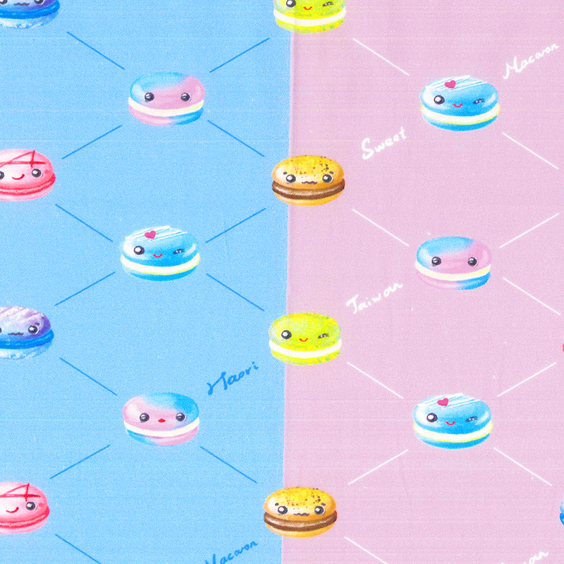 繽紛馬卡龍棉布(寬幅)