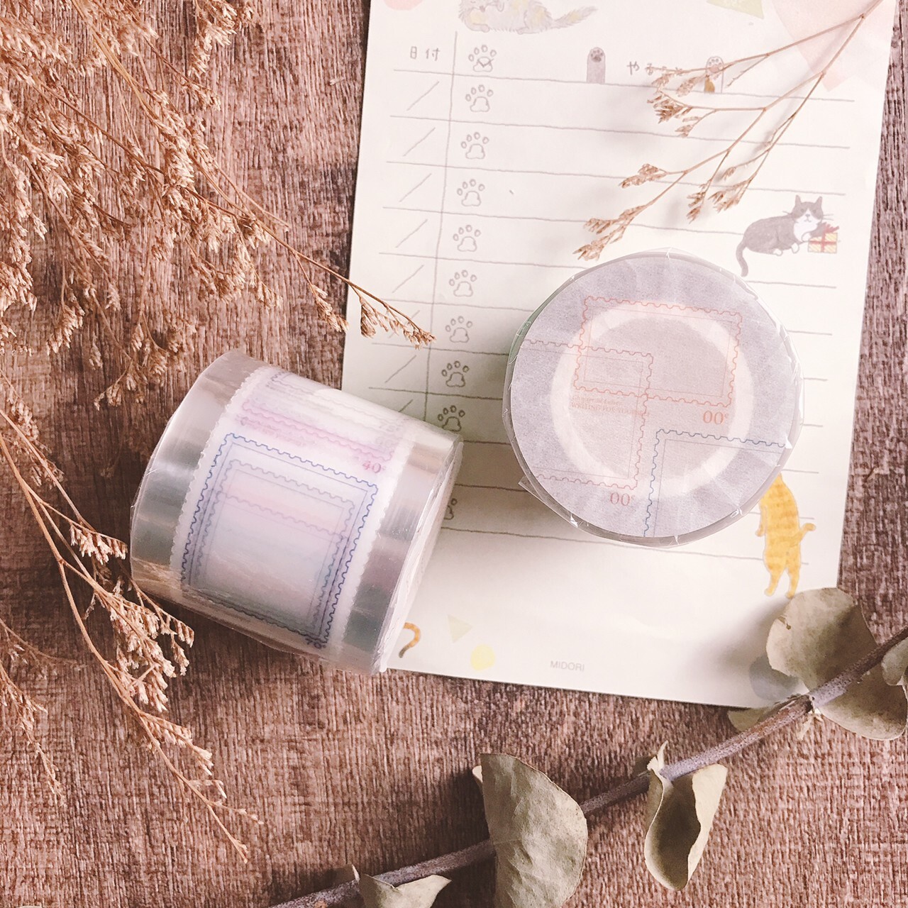 Lihaopaper｜線條郵票紙膠帶(46)