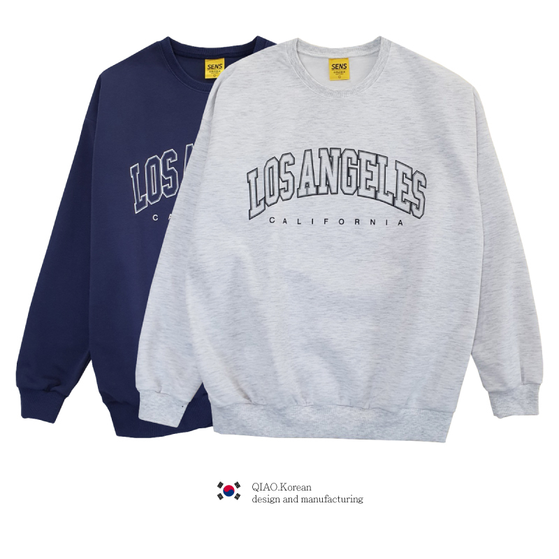 LA 文字 殘影 寬鬆衛衣