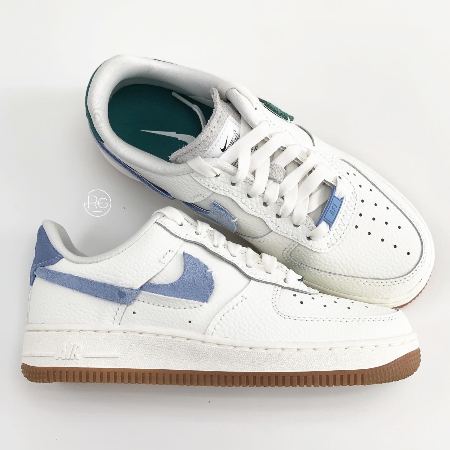 Nike Air Force 1 '07 LXX 解構式鴛鴦配色藍綠(BV0740-100)