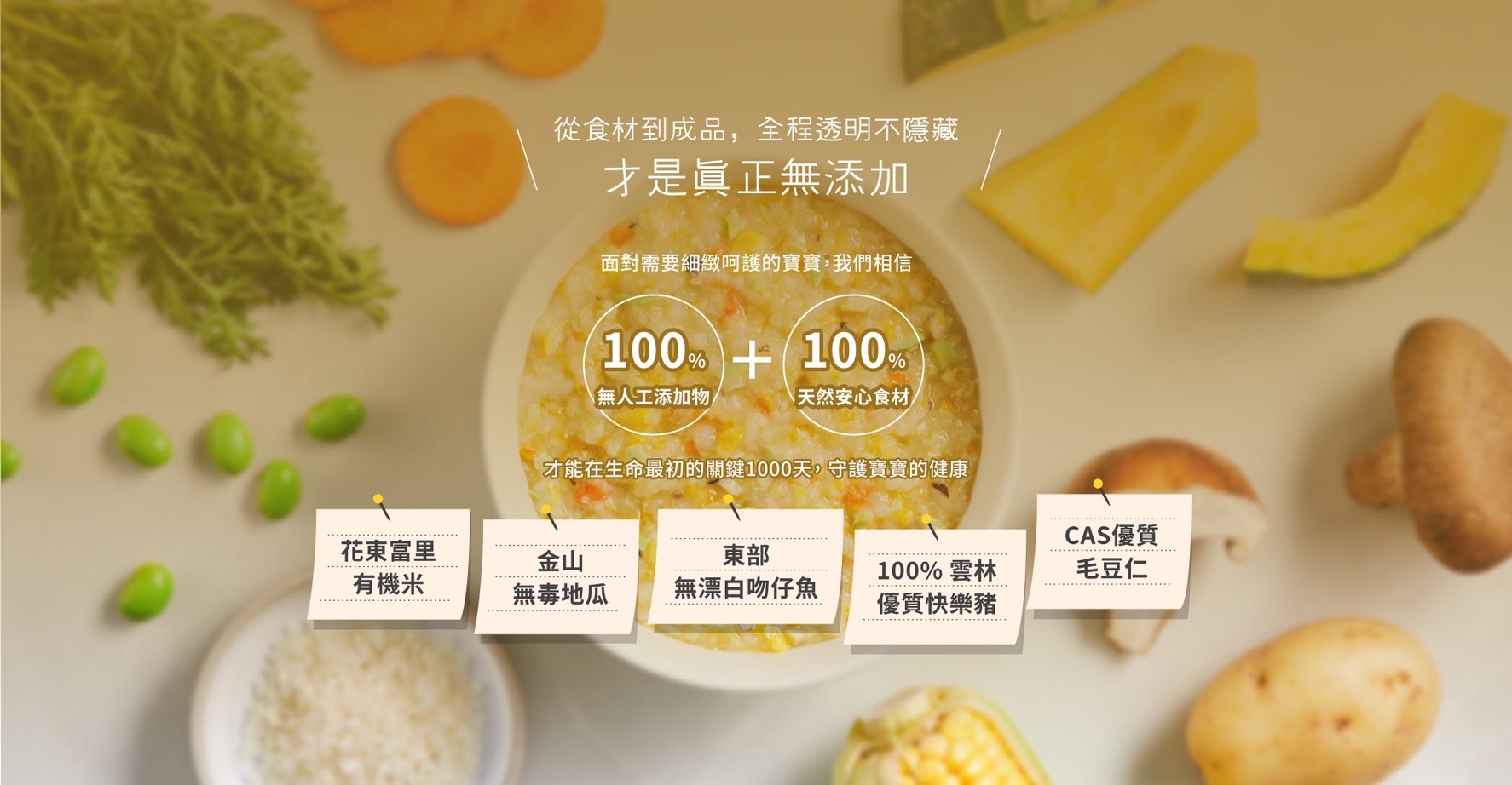 裸廚房常溫寶寶粥, 營養師推薦的副食品