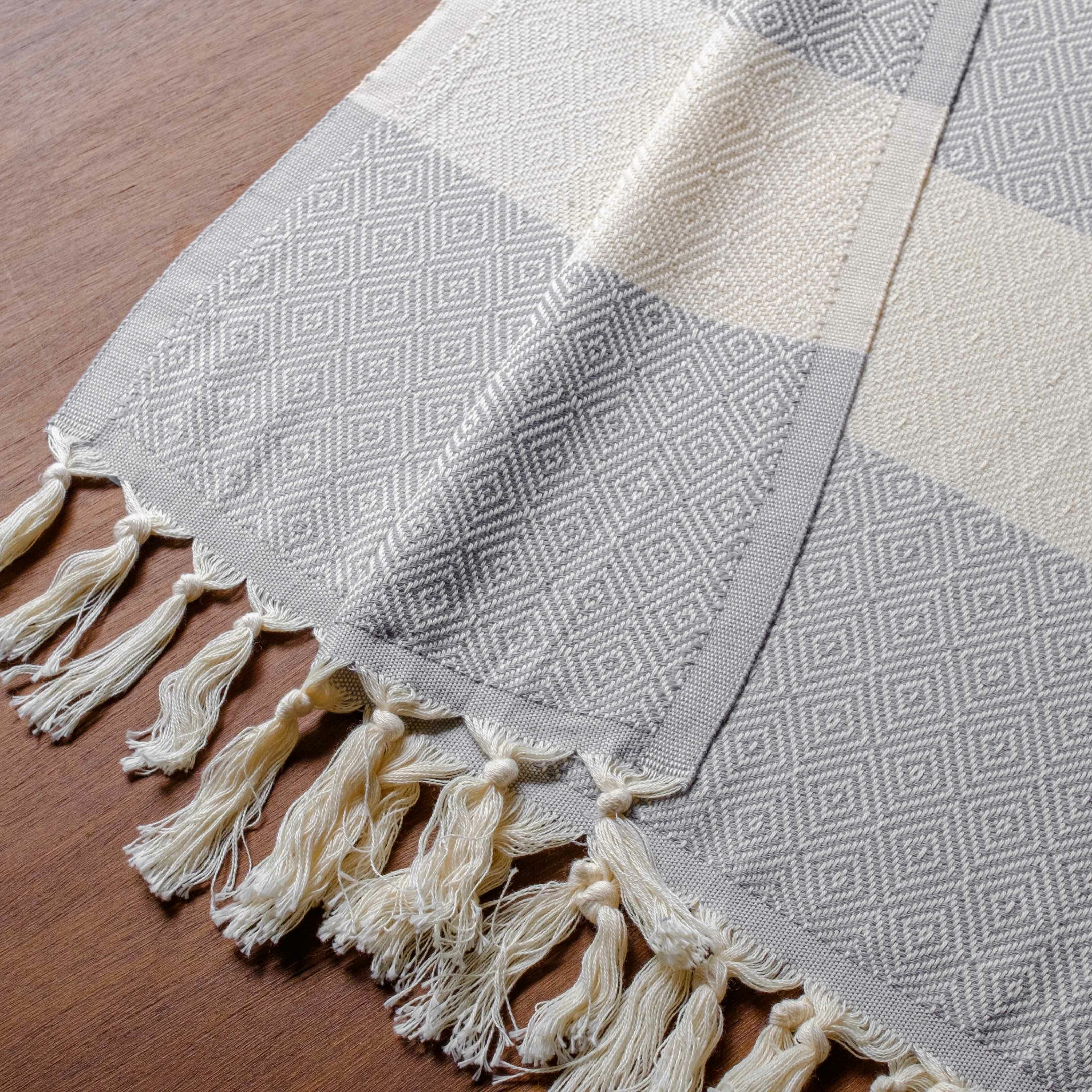 布爾丹手工織巾｜日子－灰｜土耳其
