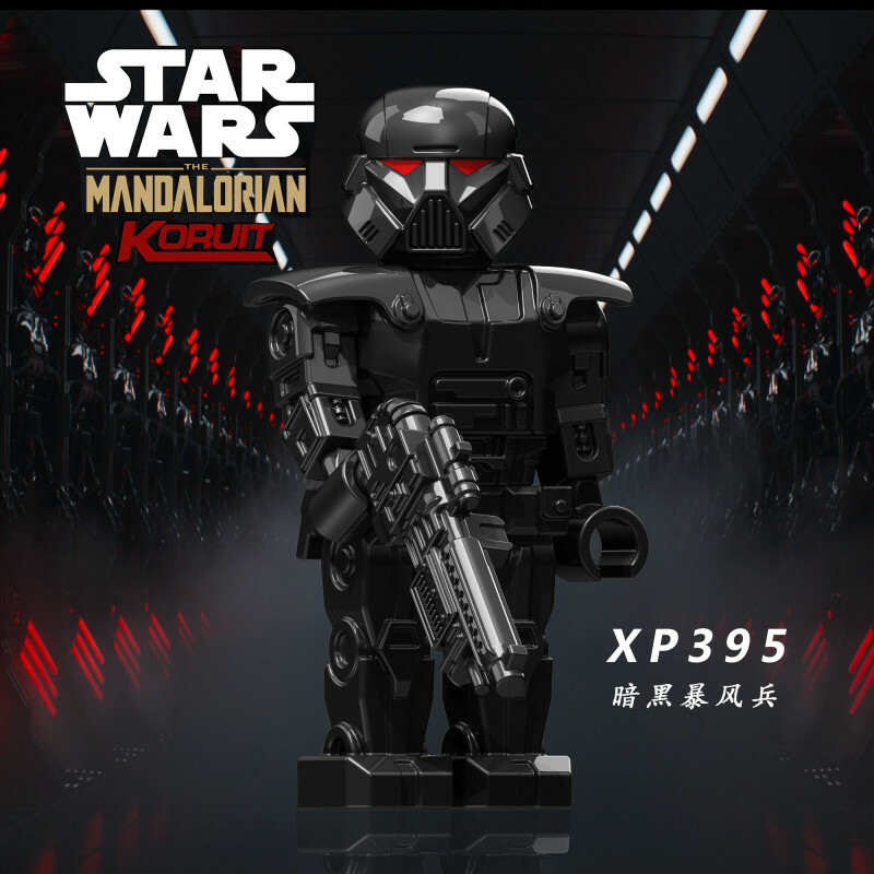 Mandalorian Dark Trooper Star Wars Custom Minifigures Minifigs Fit Lego XP395