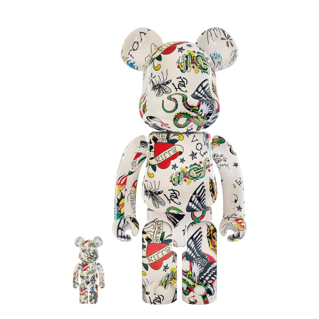 BE@RBRICK Ed Hardy 2021 Limited Edition 400% & 100&