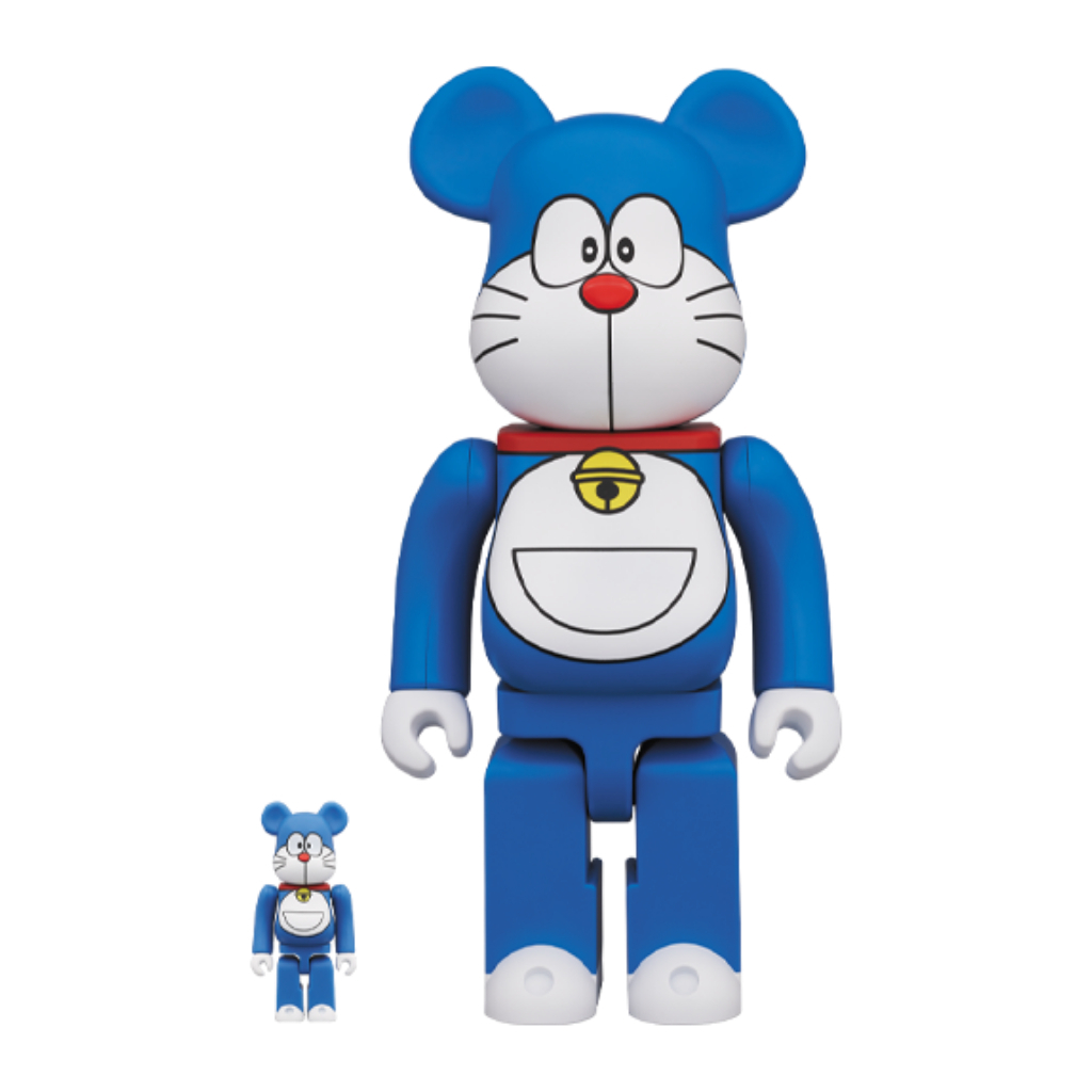 Bearbrick Doraemon 50th Anniversary 400% & 100%