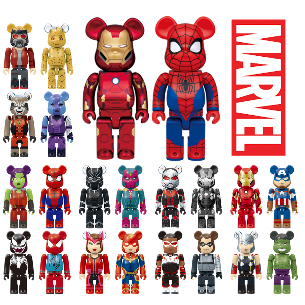 エンタメ/ホビーMARVEL Happyくじ BE@RBRICK ベアブリック フルセット - アメコミ