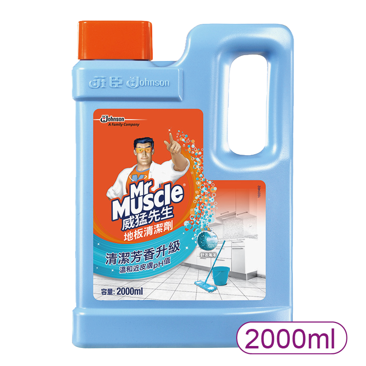 【莊臣】威猛先生 愛地潔地板清潔劑-舒活海洋2000ml