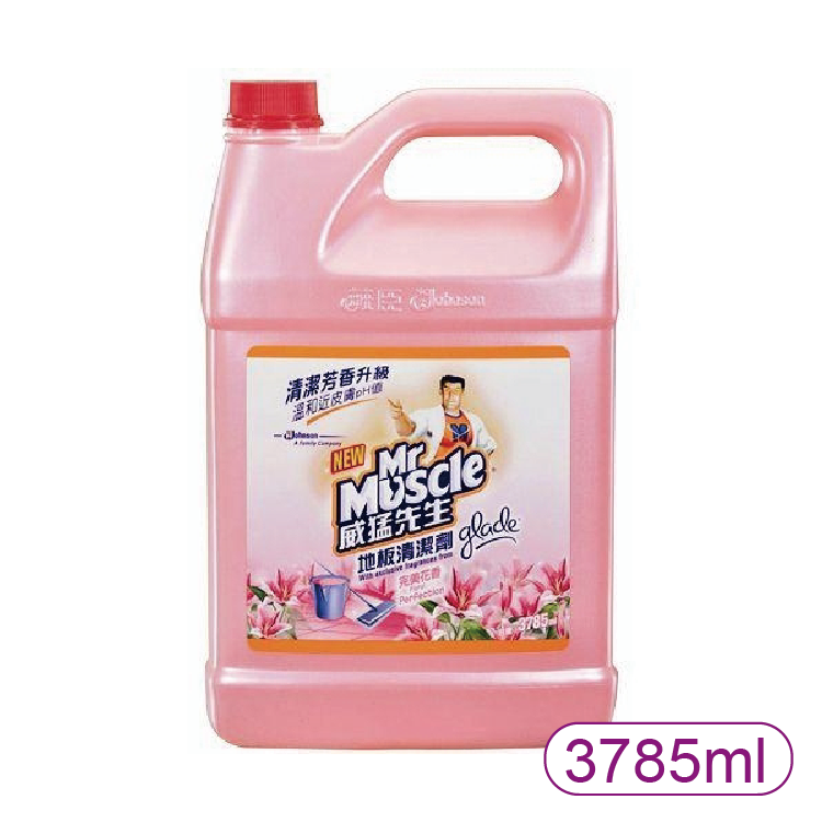 【莊臣】威猛先生愛地潔地板清潔劑-完美花香 1加侖