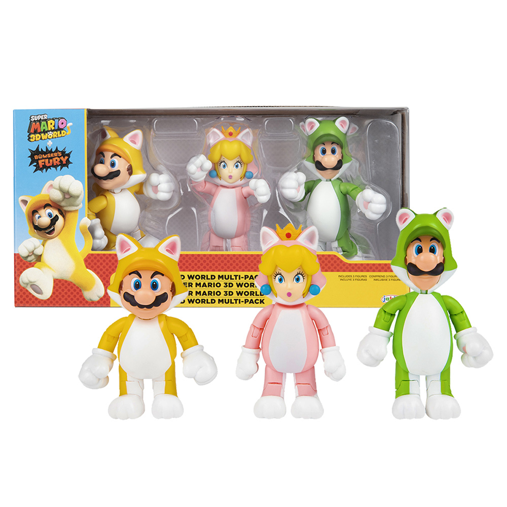 任天堂4吋3D世界貓咪裝3入