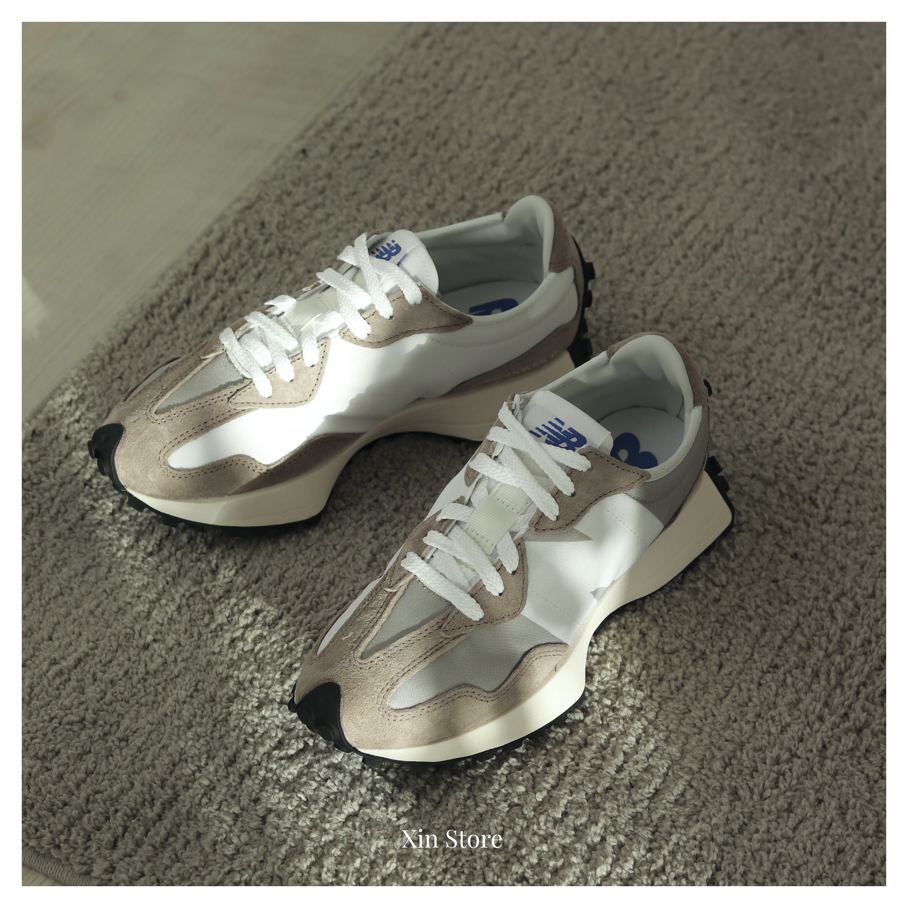 【現貨】New Balance NB 327 復古 厚底 麂皮 緞面 休閒鞋 慢跑鞋 類元祖灰 燕麥色