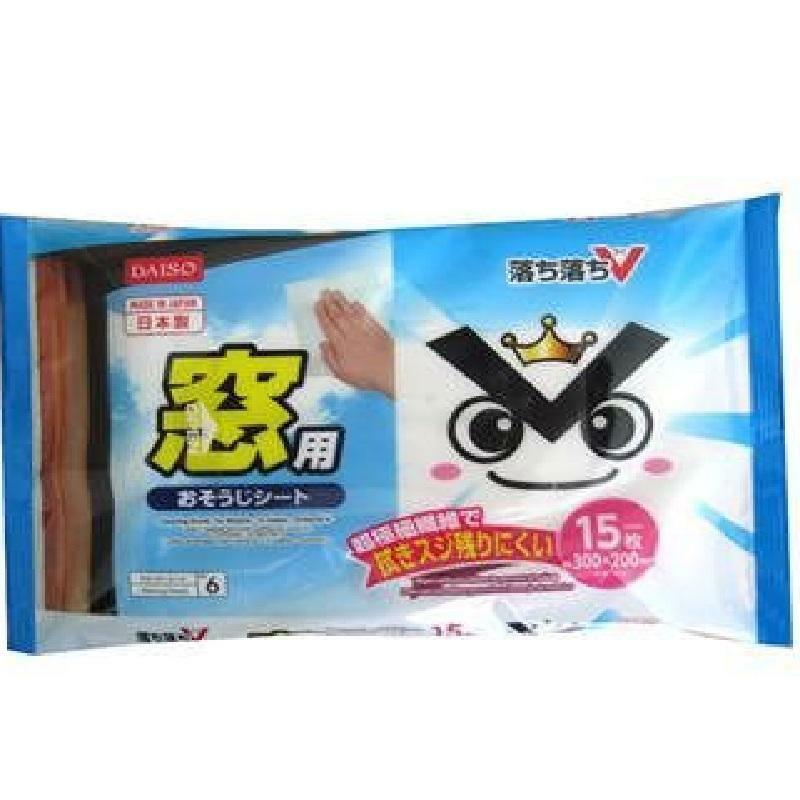 OchiV窗戶用清潔濕巾/15枚